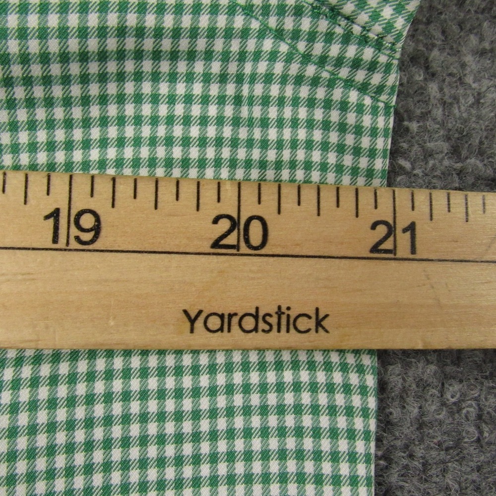 Mountain Khakis‎ Shirt Mens Medium Green Gingham Check Passport EC Outdoor - Picture 5 of 13